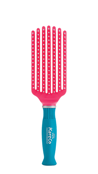 Tangle Buster Mini Pink and Teal Detangling Hairbrush Detangler